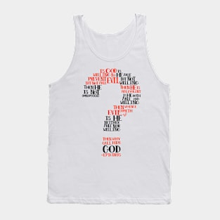 Epicurean Paradox Word Cloud by Tai's Tees Tank Top